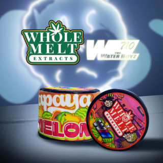 Whole Melt Extracts X the Water Boyz – Papaya Melons Live Rosin – 2GM