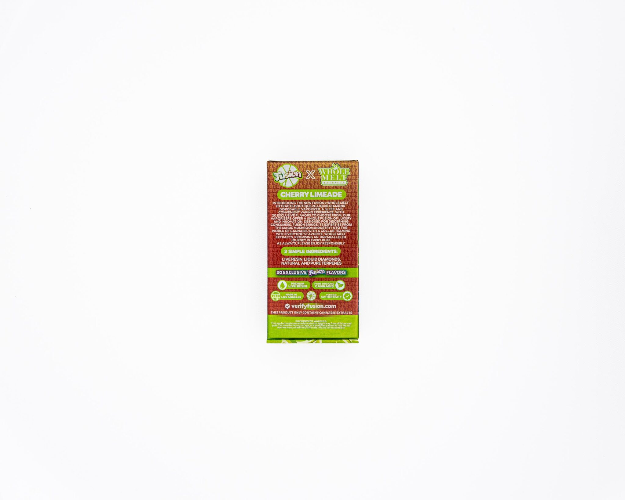 Cherry Limeade Whole Melts x Fusion – 2G Hybrid Disposable Vape - Image 2