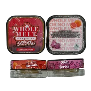 Whole Melt Extracts 50/50’s Live Resin Sugar “Grapefruit Romulan” & “Roses Sorbet