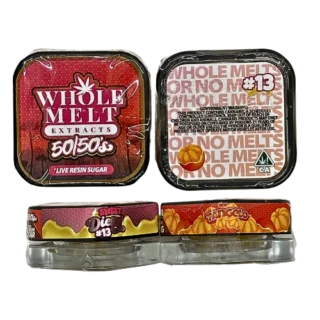 Whole Melt Extracts 50/50’s Live Resin Sugar “Sweet Diesel #13” & “Tangelo”