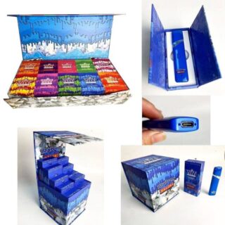 Blue Whole Melts Master Box | 100 Disposable Vapes – 10 Flavors