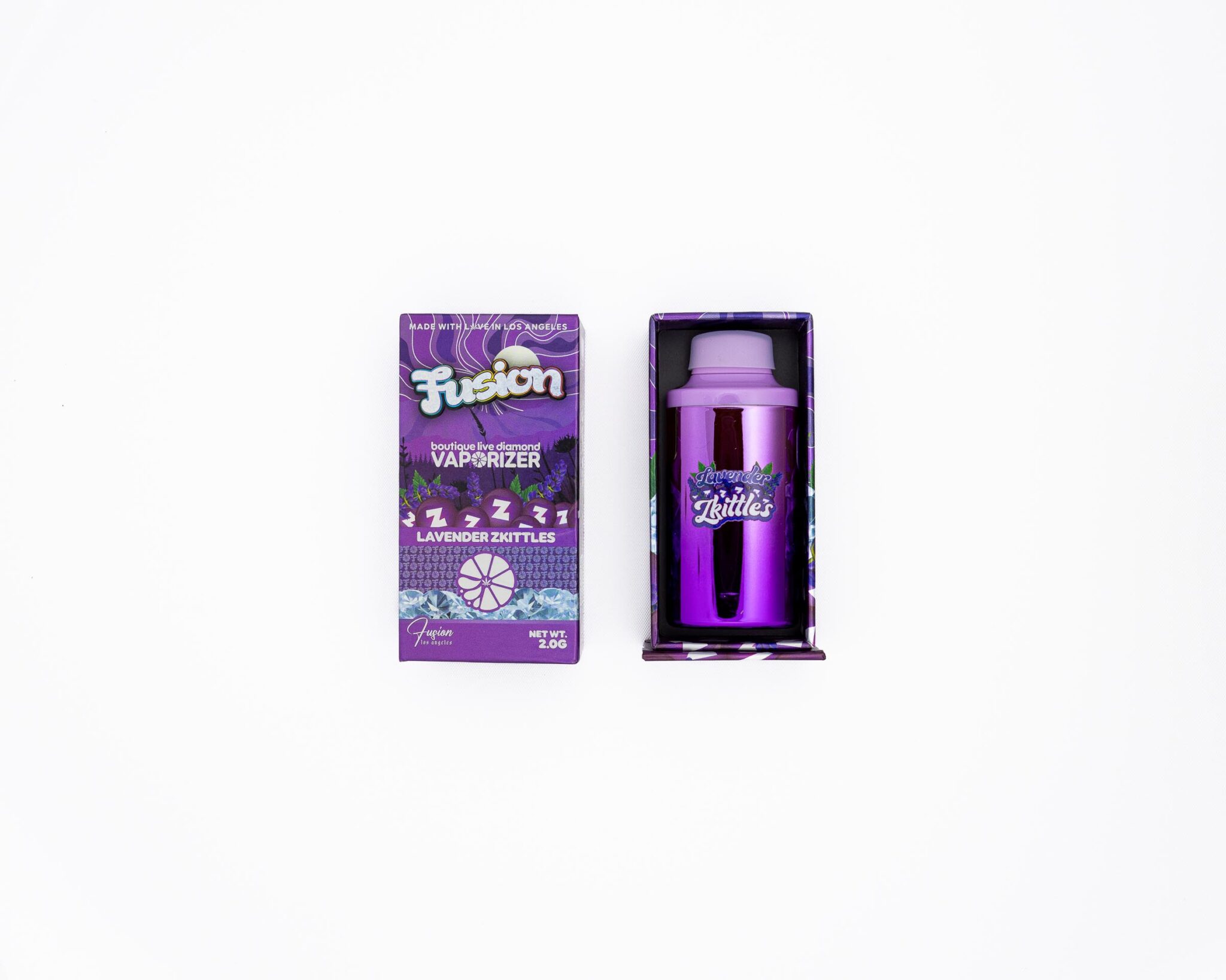 Lavender Zkittles Whole Melts x Fusion – 2G Indica Disposable Vape - Image 3